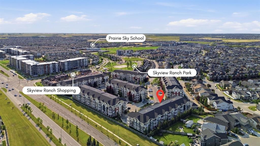 5105-155 Skyview Ranch Way Ne, Calgary, AB - Outdoor With View