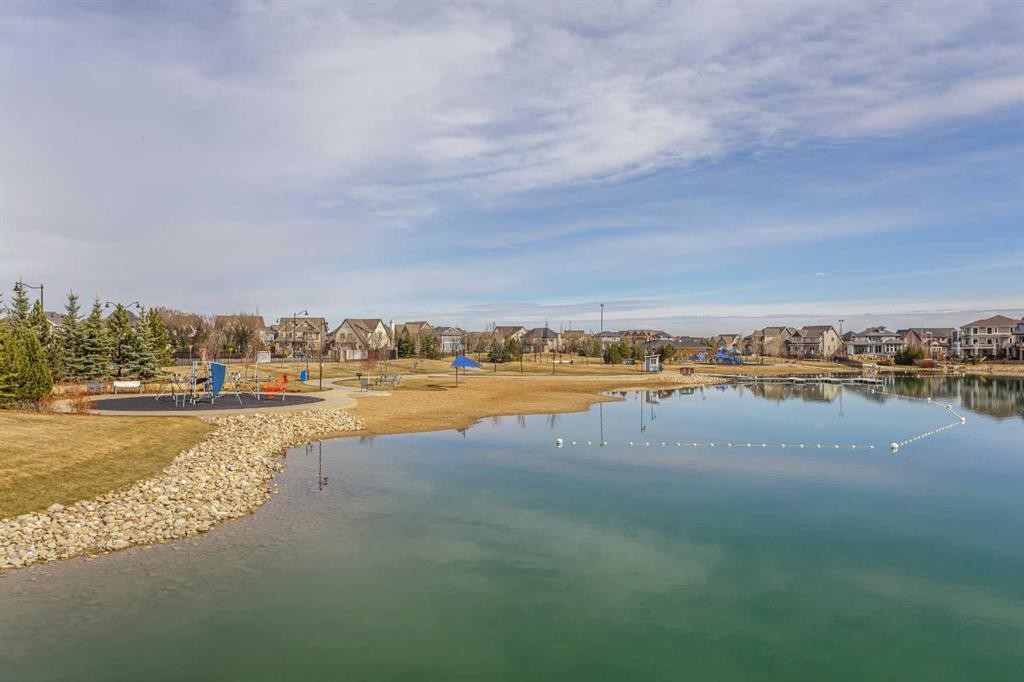 219-12 Mahogany Path Se, Calgary, AB - Outdoor With Body Of Water With View