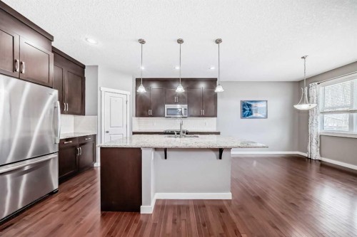 112 Chaparral Valley View Se, Calgary, AB - Indoor Photo Showing Kitchen With Upgraded Kitchen