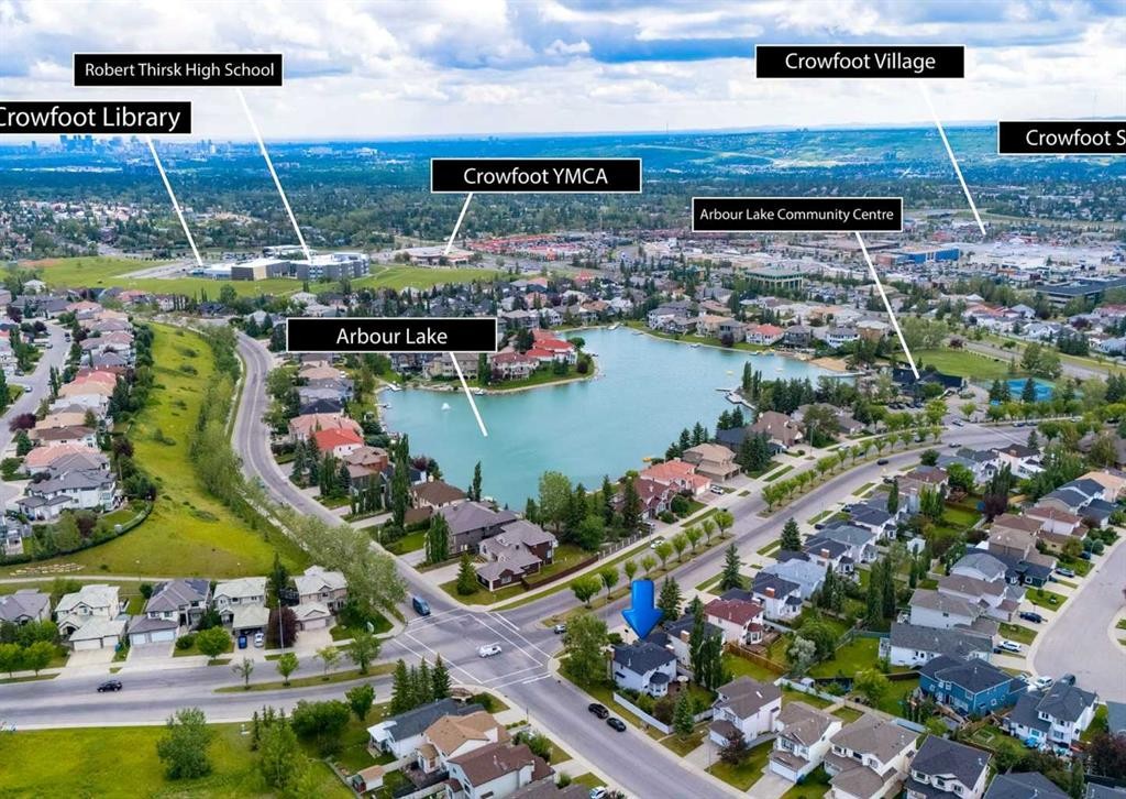 63 Arbour Lake Drive Nw, Calgary, AB - Outdoor With Body Of Water With View