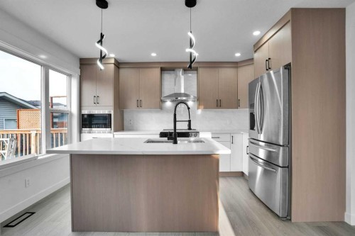 78 Saddlecrest Place Ne, Calgary, AB - Indoor Photo Showing Kitchen With Upgraded Kitchen