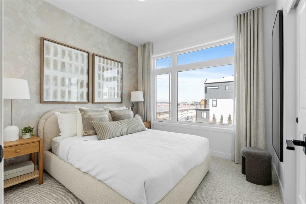 8493 21 Avenue Se, Calgary, AB - Indoor Photo Showing Bedroom