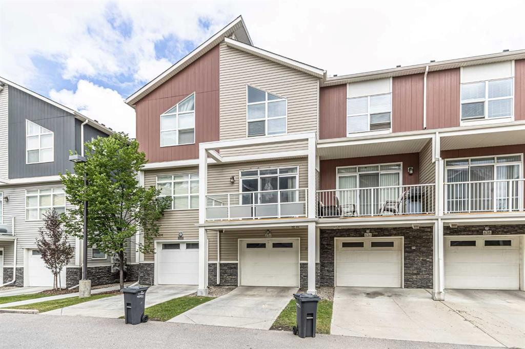 634 Redstone View Ne, Calgary, AB - Outdoor With Balcony With Facade