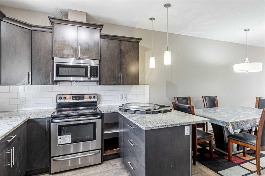 634 Redstone View Ne, Calgary, AB - Indoor Photo Showing Kitchen With Stainless Steel Kitchen With Upgraded Kitchen
