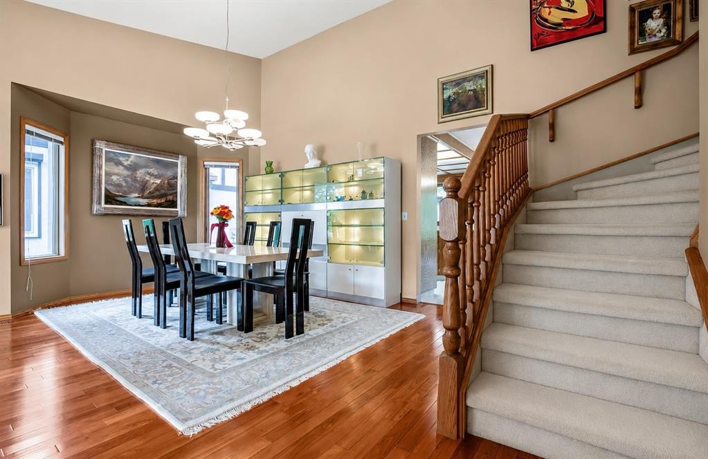 208 Hawkview Manor Place Nw, Calgary, AB - Indoor Photo Showing Dining Room