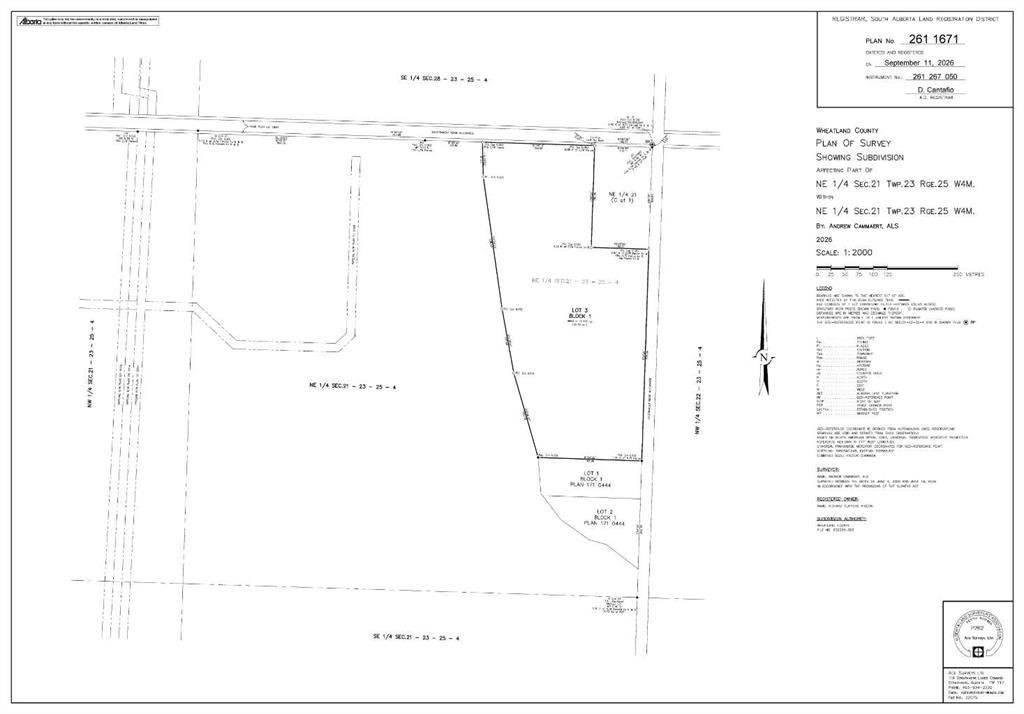 Ne 1/4-21-23-25-4, Rural Wheatland County, AB