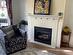 Cozy natural gas Fireplace