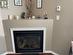 Natural Gas fireplace is thermostatically controlled