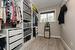 Ample room in the walk-in closet