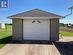 Concrete block garage with cement floor