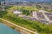 Aerial View of Neighbourhood and Memorial Park