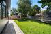 Backyard grass and walkway to back separate entrance