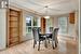 breakfast dinette w/laminate overlooking private bkyd & plenty of natural light