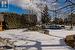 View of snow covered pool