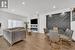 Living room featuring light hardwood / wood-style flooring