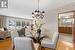 Formal dining room with hardwood floors