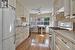 Contemporary Kitchen with Hardwood Floor