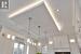 Contemporary Kitchen Dazzles with an LED Backlit Ceiling Feature