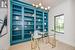 Stylish Home Office with Custom Shelving