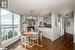 DINING SPACE W/ENGINEERED HARDWOOD, A WEALTH OF NATURAL LIGHT,WATER VIEW