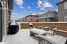 View of snow covered deck