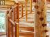 curved maple staircase