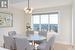 Dining with views! Photo of staged show home of similar plan, not exact unit.