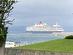 Views from #7. (Upper) Continuous cruise ship views from the living room.