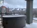 Hot tub with views of the hill