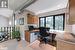 Family Room has a Built-In Desk Overlooking the Pool Area