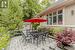 View of patio / terrace with a storage shed