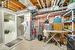 Basement with water heater and heating unit