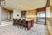 Kitchen with custom built Denca cabinets, stainless steel Sub-Zero & Wolf appliances. Back landing to Garage on the left