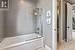 Lower level 5 piece bathroom with private shower and water closet