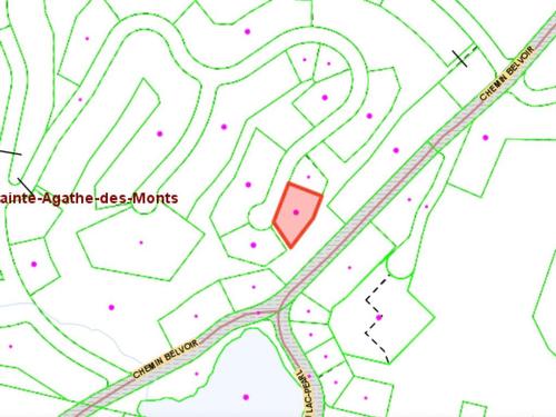 Plan (croquis) - Ch. Belvoir, Sainte-Agathe-Des-Monts, QC 