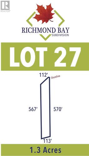 Lot 27 Richmond Bay Rd|Hilton Township, St. Joseph Island, ON 