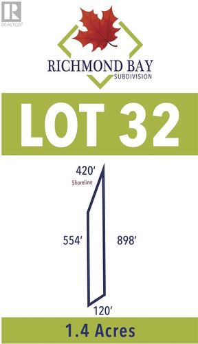 Lot 32 Richmond Bay Rd|Hilton Township, St. Joseph Island, ON 