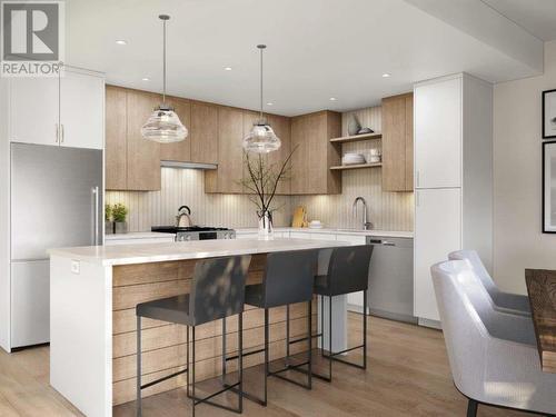 201-7020 Tofino Street, Powell River, BC - Indoor Photo Showing Kitchen With Stainless Steel Kitchen With Upgraded Kitchen