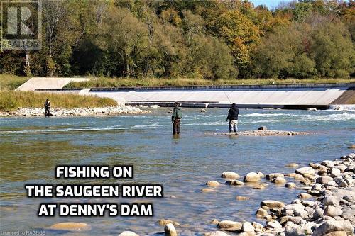Fishing the Saugeen River - 21 Marshall Place Unit# Lot 55, Saugeen Shores, ON - Outdoor With Body Of Water With View