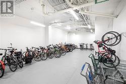 Bike storage room. - 