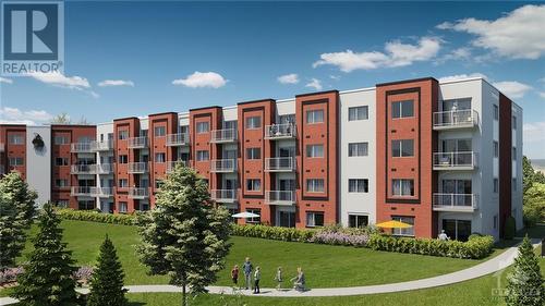 Rendering of The Cristina building. - 45 Elmsley Street S Unit#329, Smiths Falls, ON - Outdoor With Balcony With Facade