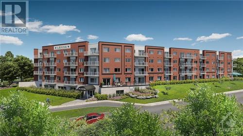 Rendering of The Cristina building. - 45 Elmsley Street S Unit#215, Smiths Falls, ON - Outdoor With Balcony With Facade