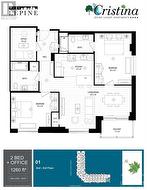 Floor plan of unit, larger square footage than many houses. - 
