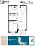 Floor plan for unit. 1 bedroom + office with terrace. - 45 Elmsley Street S Unit#111, Smiths Falls, ON  - Other 