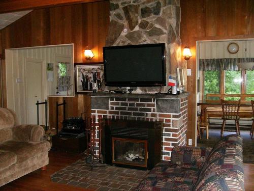 Living room - 179 Ch. Du Lac-Noir, Saint-Jean-De-Matha, QC - Indoor Photo Showing Living Room With Fireplace