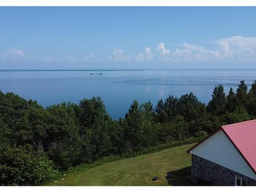 Aerial photo - 9 Rue De Port-Aux-Quilles, Saint-Siméon, QC - Outdoor With Body Of Water With View