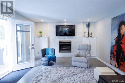 70 River Road, Grand-Sault/Grand Falls, NB - Indoor Photo Showing Living Room With Fireplace