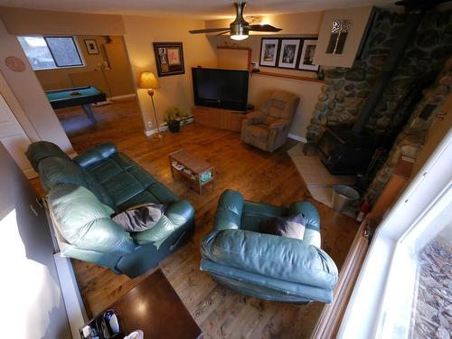 3650 - Lot B Phillips Rd, Creston, BC - Indoor Photo Showing Living Room With Fireplace