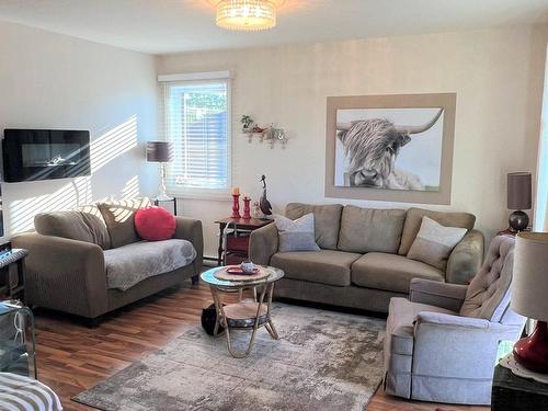 Living room - 410  - 420 Rue De L'Anémone, Drummondville, QC - Indoor Photo Showing Living Room With Fireplace
