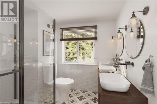 sample photos with virtual staging - 169 Jack'S Way, Mount Forest, ON - Indoor Photo Showing Bathroom